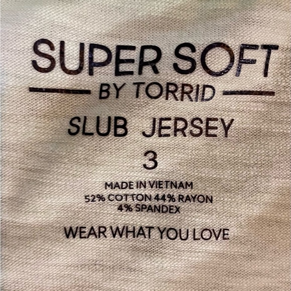 Torrid Baseball Tee - Super Soft Slub Not Average Green & Grey Size 3X - Picture 6 of 8